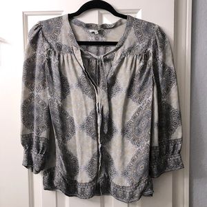 Joie 100% silk top, size M